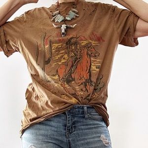 American Highway Cowgirl Tee Shirt